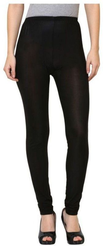 Fashion Guru Trading Churidar Ethnic Wear Legging  (Black, Solid)