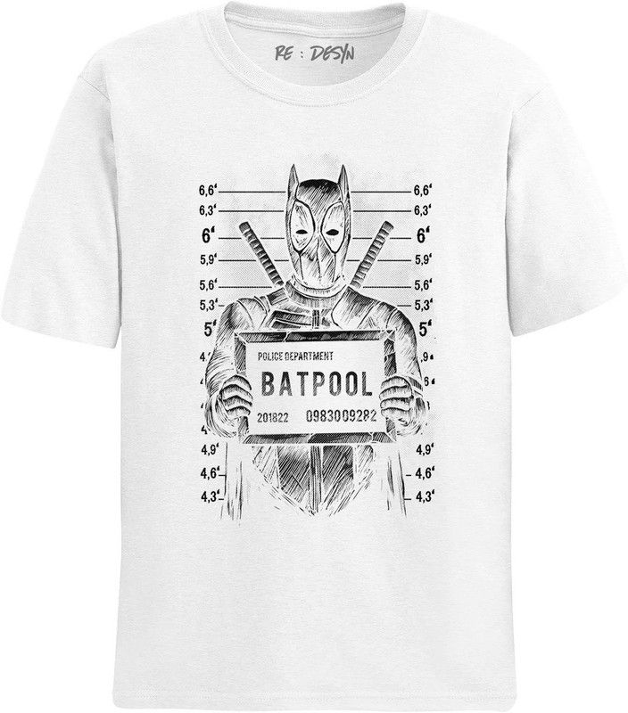 Men's T-Shirt Men Graphic Print Round Neck Cotton Blend White T-Shirt