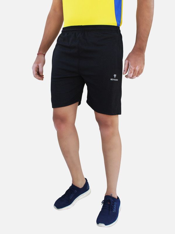 Solid Men & Women Black Night Shorts, Regular Shorts, Basic Shorts, Running Shorts, Sports Shorts