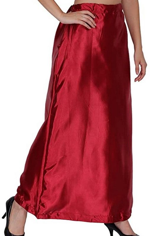 Aarvi styles Renu1014 Satin Blend Petticoat  (Free)
