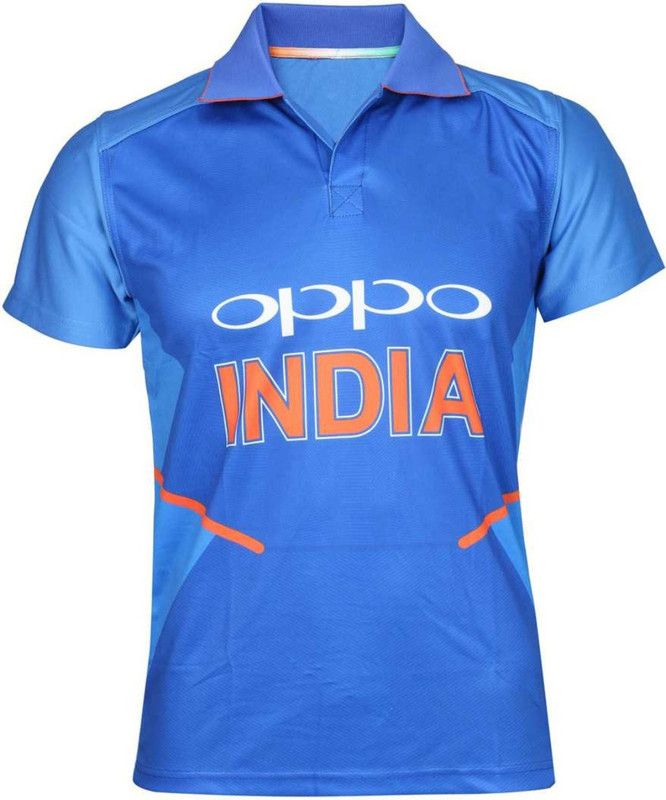 Boys Printed Polyester T Shirt  (Light Blue, Pack of 1)