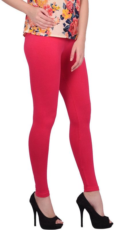 ActrovaX Western Wear Legging  (Pink, Solid)