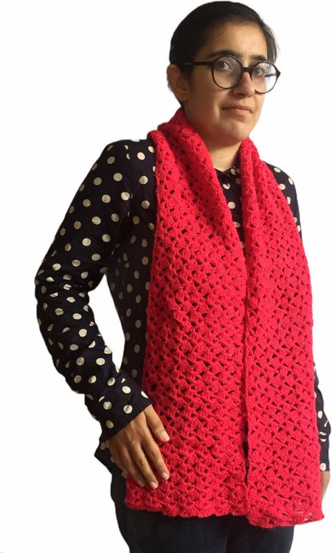 Hand on Hands Self Design Women Muffler