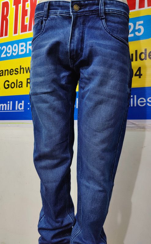 Men Regular Mid Rise Light Blue, Blue Jeans