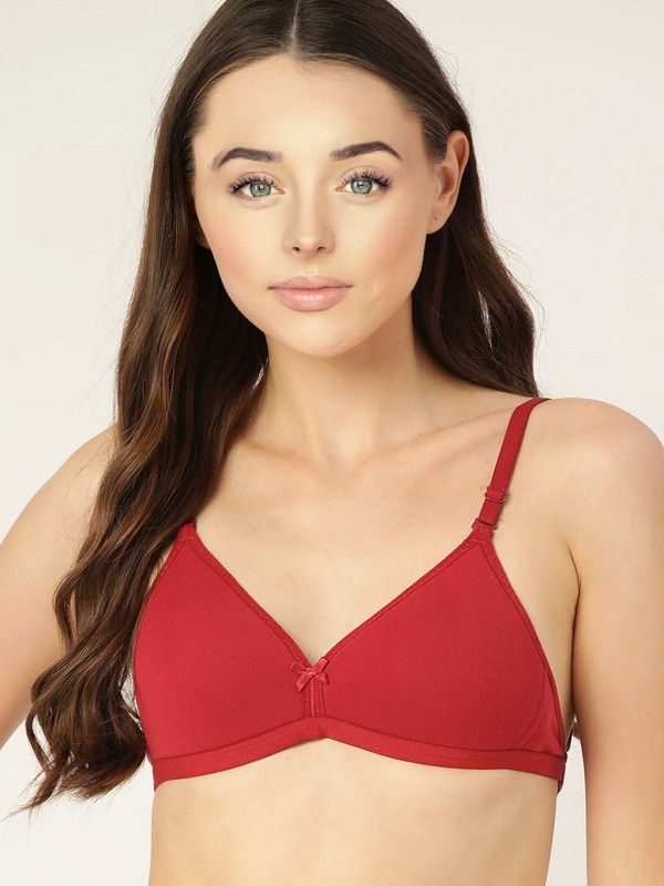 Women Everyday Heavily Padded Bra  (Maroon)