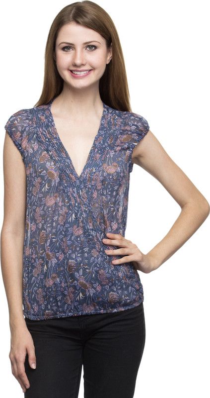Party Floral Print Women Multicolor Top