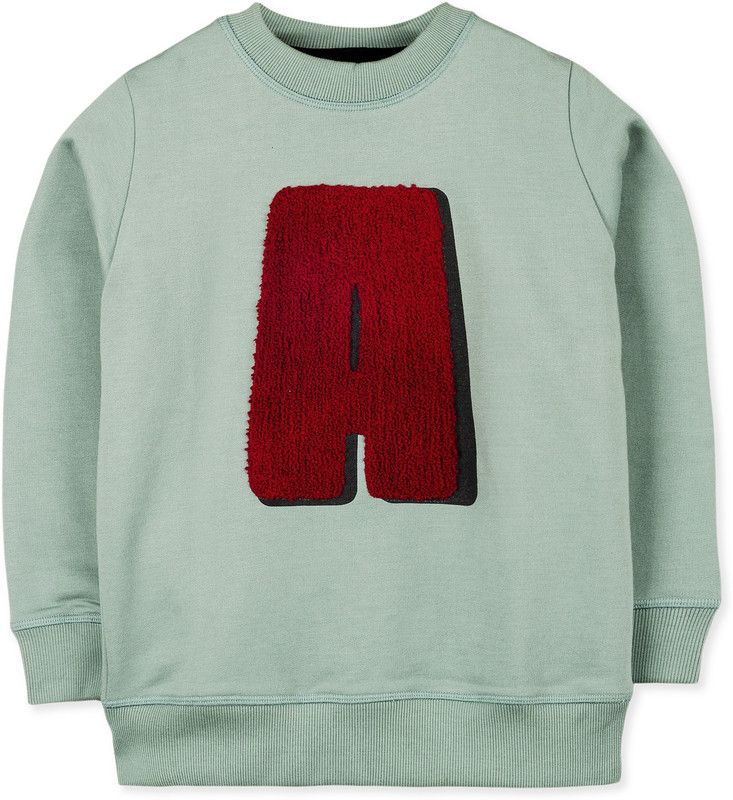 Baby Boys & Baby Girls Full Sleeve Applique Sweatshirt