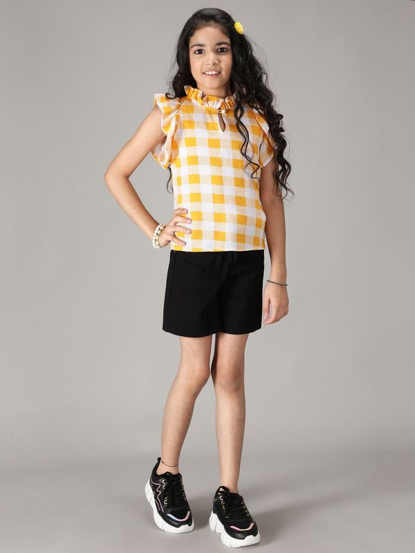 Cotton Blend Top  (Multicolor, Pack of 1)