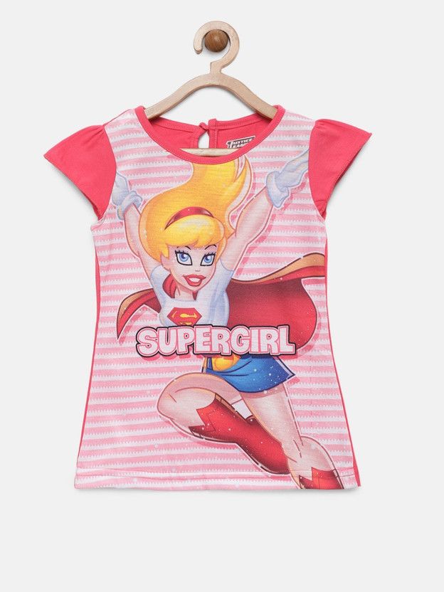 Baby Girls Above Knee Casual Dress  (Red, Short Sleeve)