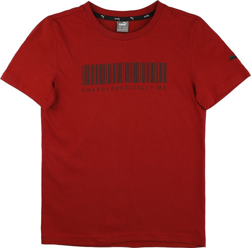 VK Boys Graphic Tee Boys Graphic Print Cotton Blend T Shirt  (Maroon, Pack of 1)