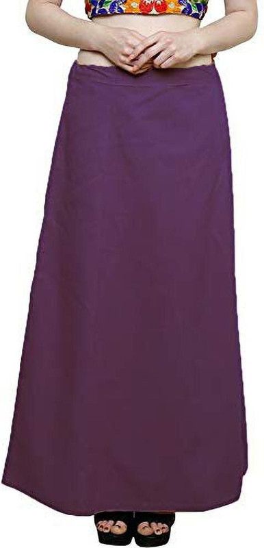 NewBELL NB_C_Dark Purple Pure Cotton Petticoat  (Free)