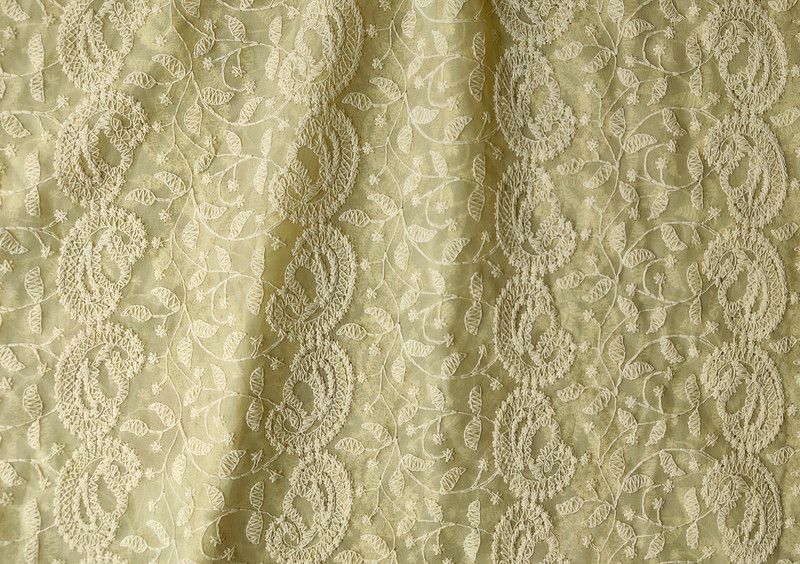 Unstitched Georgette Multi-purpose Fabric Embroidered