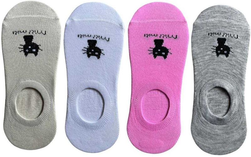 Unisex Printed Low Cut, Peds/Footie/No-Show  (Pack of 4)