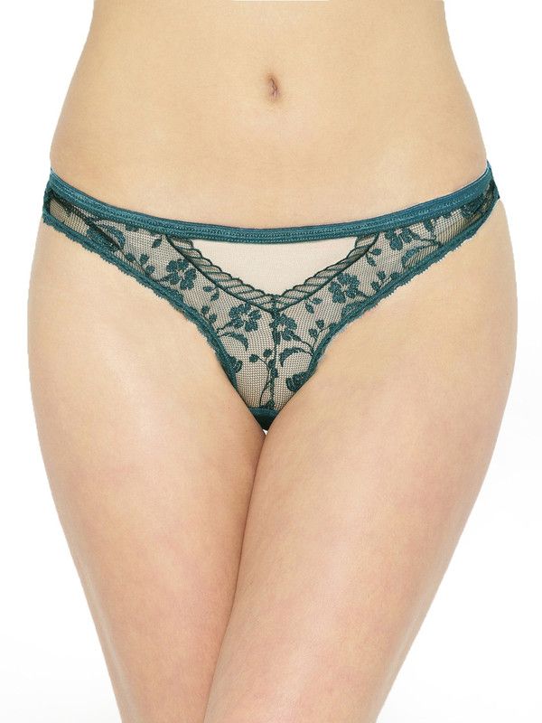 Women Thong Green Panty