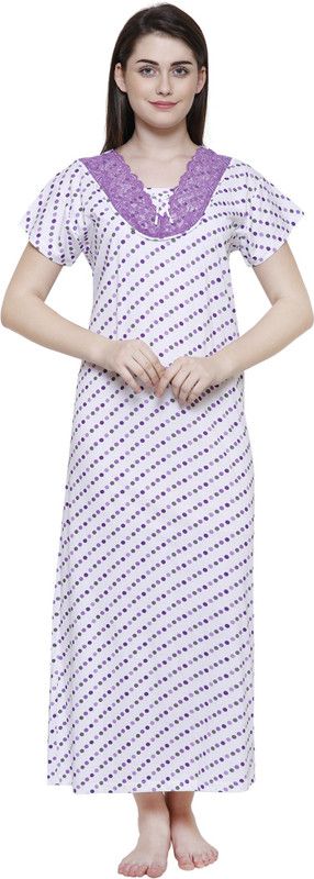 Women Nighty  (White, Purple, Grey)