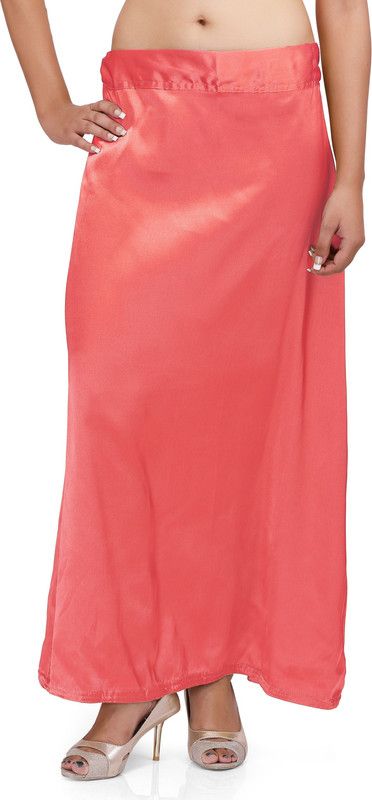 PKYC AM-OrngishTomatoSP48 Satin Blend Petticoat  (XXL)