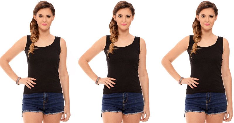 Women Black Tank Top/Vest