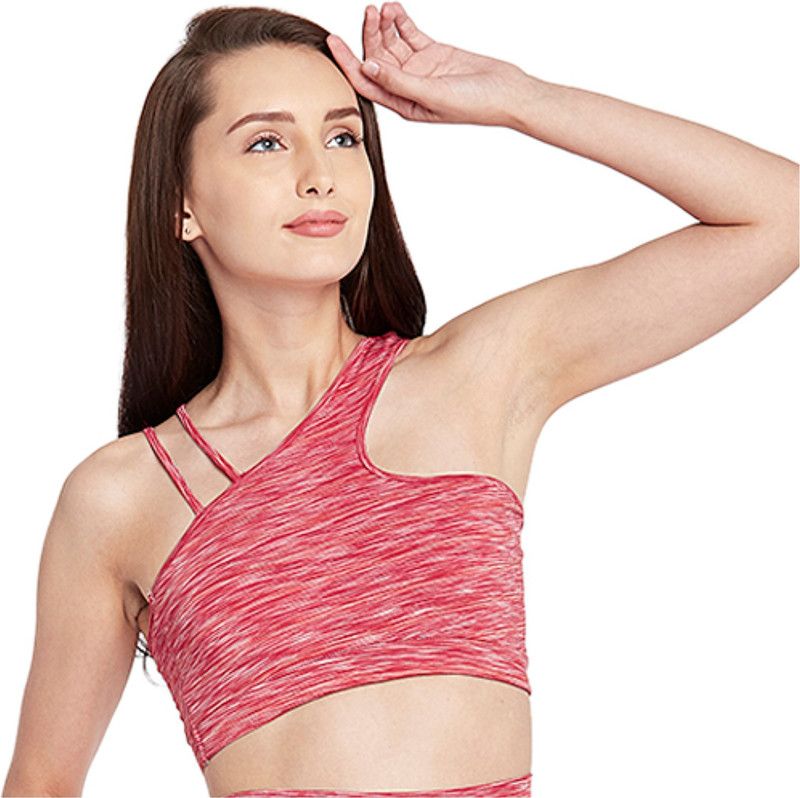 Women Sports Lightly Padded Bra  (Red)