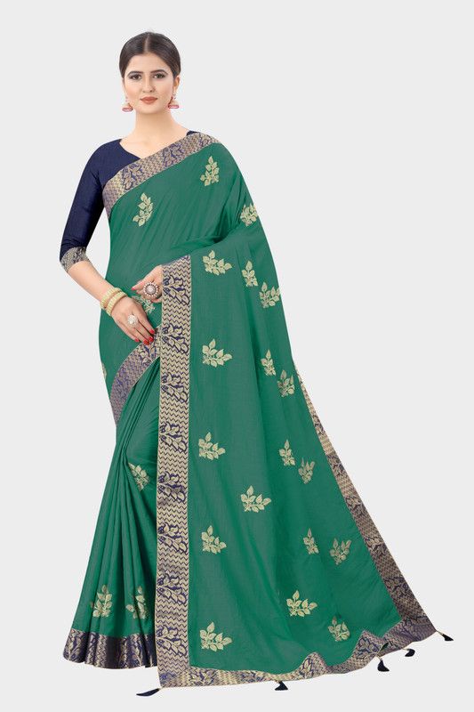Embroidered Banarasi Pure Silk, Art Silk Saree  (Multicolor)