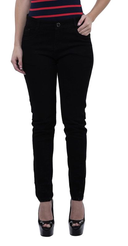 Women Slim Black Jeans