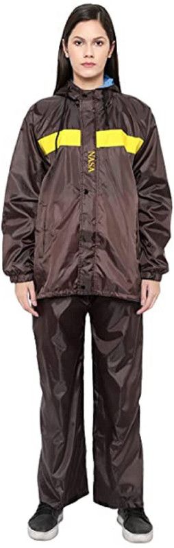 Striped, Solid Women Raincoat