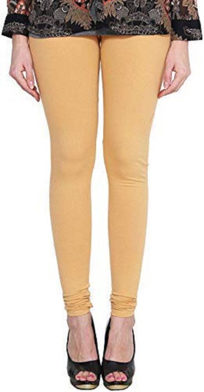 KEXCART Churidar Length Ethnic Wear Legging  (Beige, Solid)