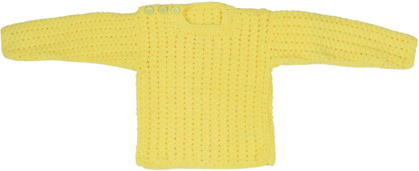 Baby Boys & Baby Girls Party(Festive) Sweater Sweater  (Yellow)