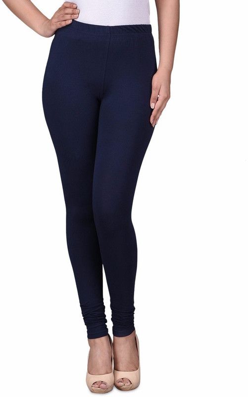 Aadikart Ankle Length Western Wear Legging  (Blue, Solid)
