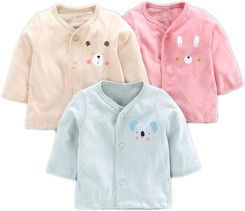 Vest For Baby Boys & Baby Girls Pure Cotton  (Multicolor, Pack of 3)
