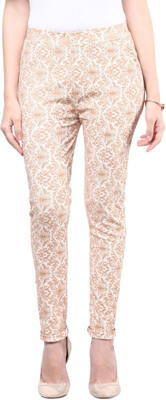 Sakhi Sang White Jegging  (Printed)