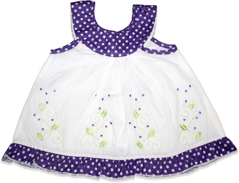 Baby Girls Midi/Knee Length Casual Dress  (Purple, Sleeveless)