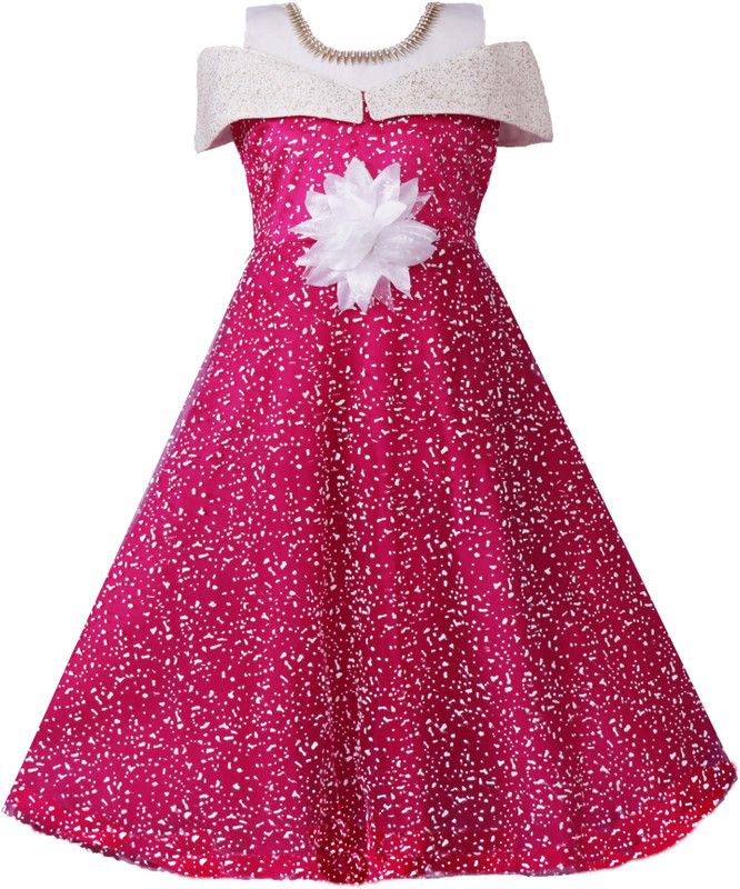 Barbie Girls Maxi/Full Length Party Dress  (Purple, Fashion Sleeve)