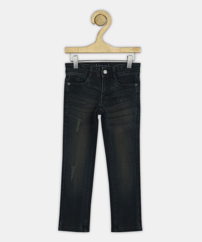 Boys Skinny Mid Rise Black Jeans