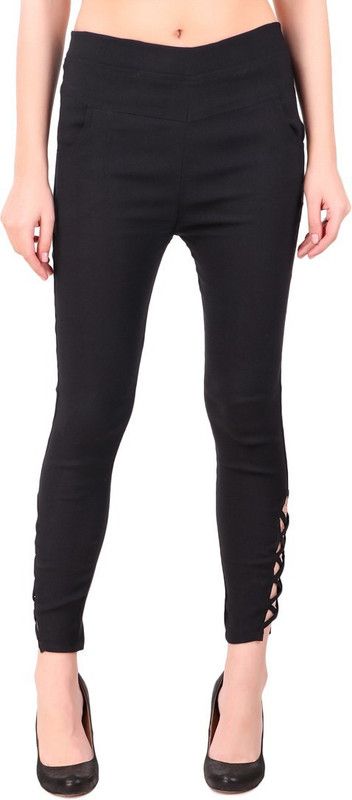 Viralee Retail Black Jegging  (Solid)