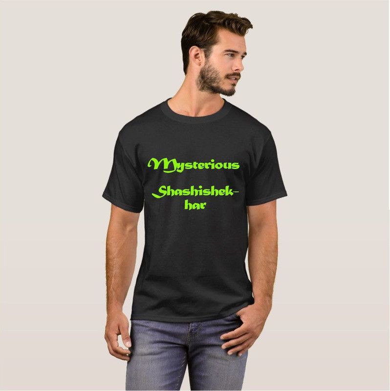 Shashishekhar College Cool Quotation Stylish Fashion V10 Men Printed Round Neck Cotton Blend Black T-Shirt