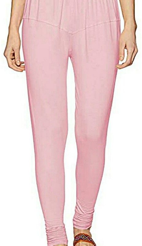 SRI CLUB Churidar Ethnic Wear Legging  (Pink, Solid)