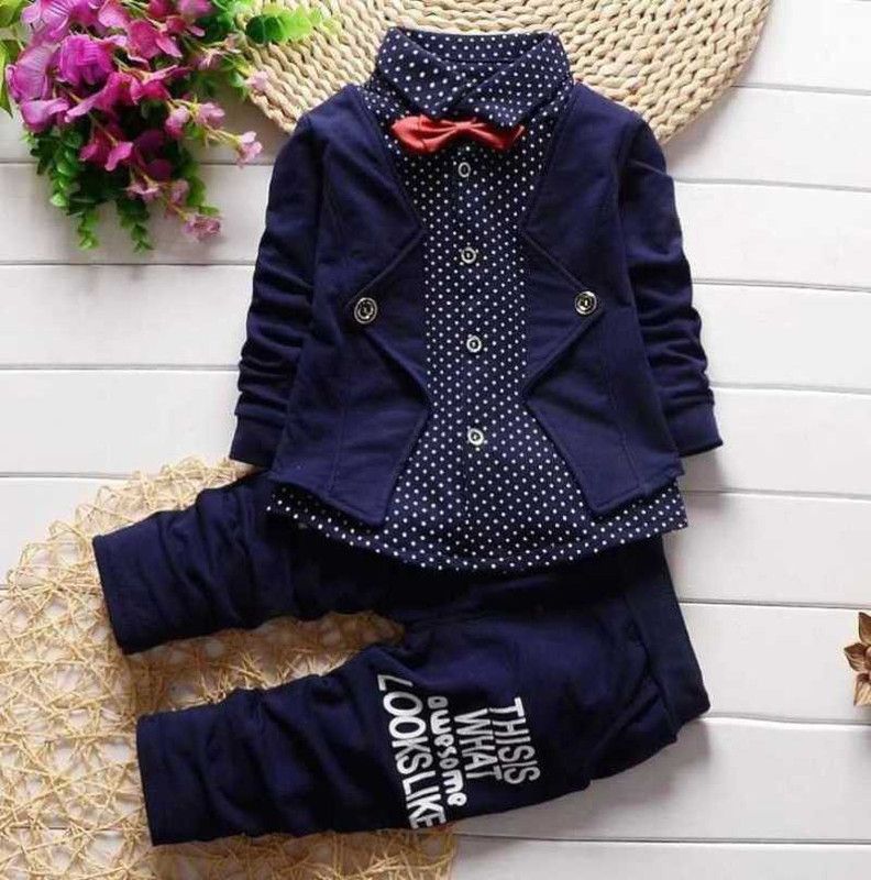 OOKSGAL Baby Boys & Baby Girls Party(Festive)  (Blue)