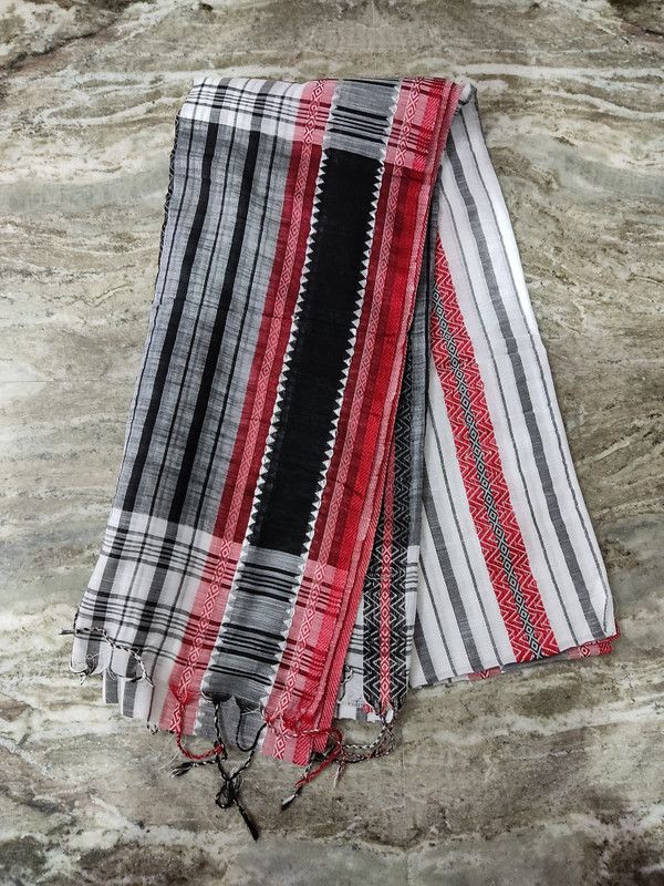 Handloom Chiffon Saree  (Multicolor)