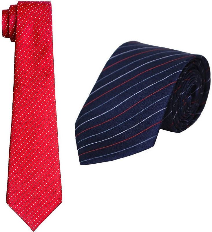 FashMade Striped Tie  (Pack of 2)