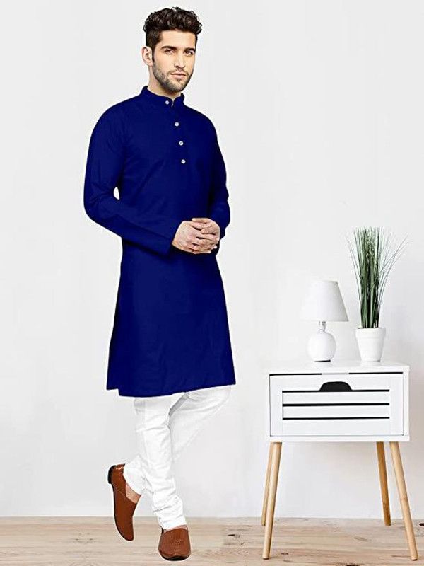 Men Kurta and Palazzo Set Cotton Blend