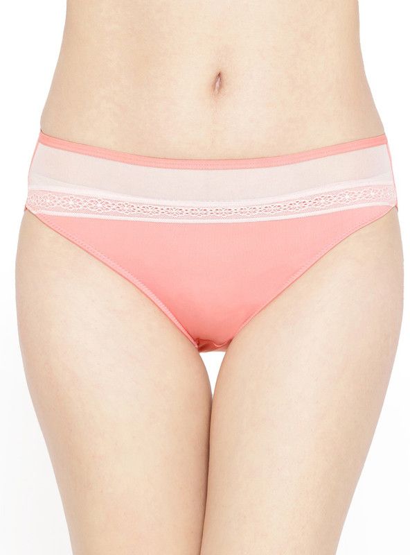 Women Hipster Orange Panty