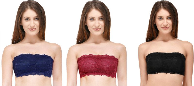 Women Tube Lightly Padded Bra  (Multicolor)