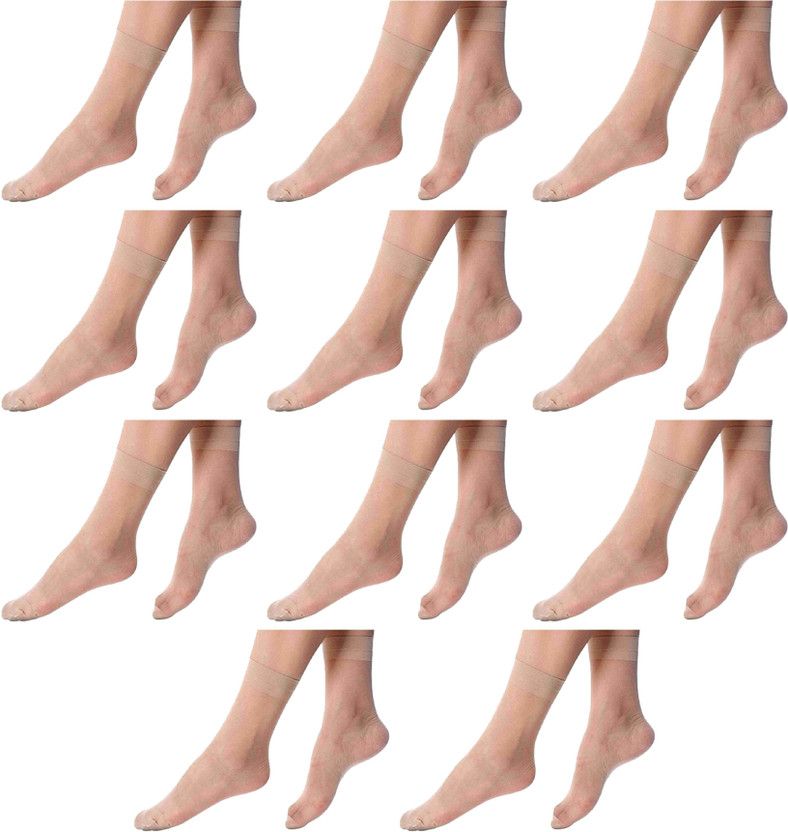 Women Solid Mid-Calf/Crew  (Pack of 11)