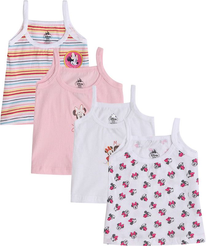 Vest For Baby Girls Pure Cotton  (Multicolor, Pack of 4)