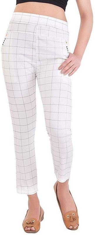 Cloud Star White Jegging  (Checkered)