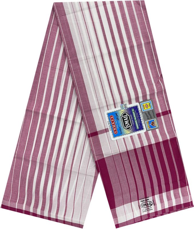 ISMAIL Striped Maroon Lungi