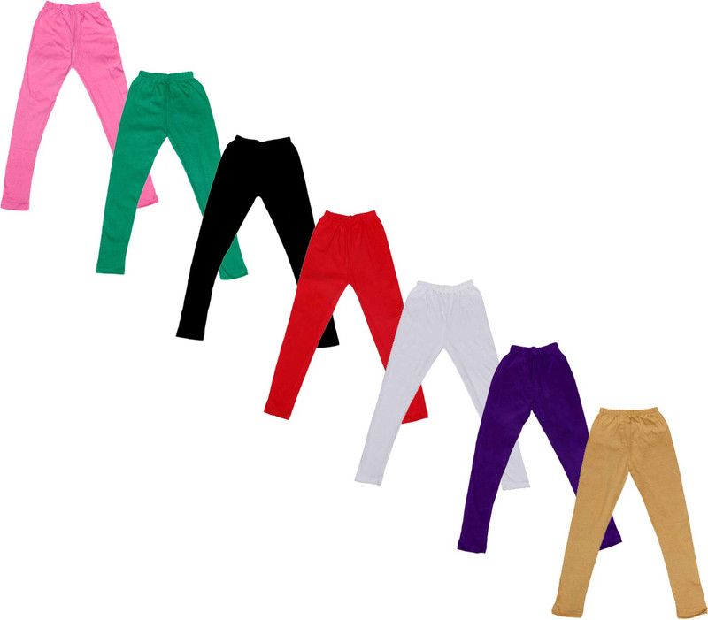 Legging For Baby Girls  (Multicolor Pack of 7)