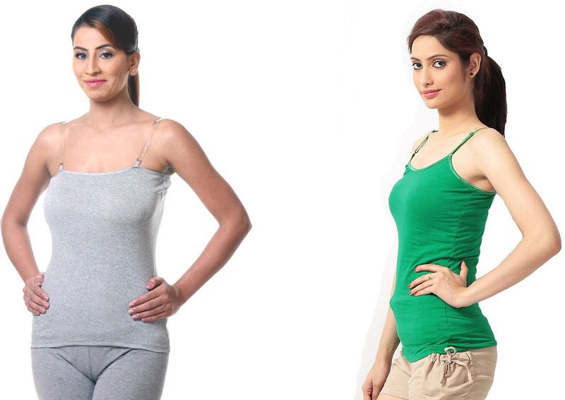 Women Green, Grey Camisole