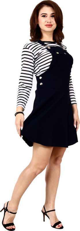 Women Dark Blue Dungaree
