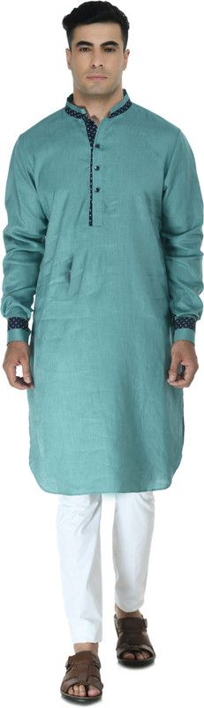 Men Kurta and Pyjama Set Pure Linen